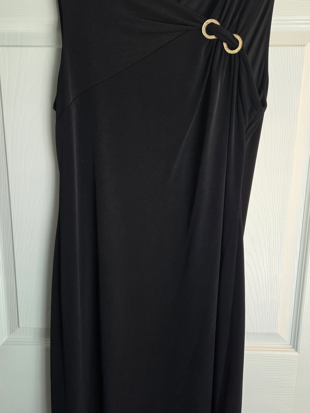Ivanka Trump Black Dress with Gold Ring Accent